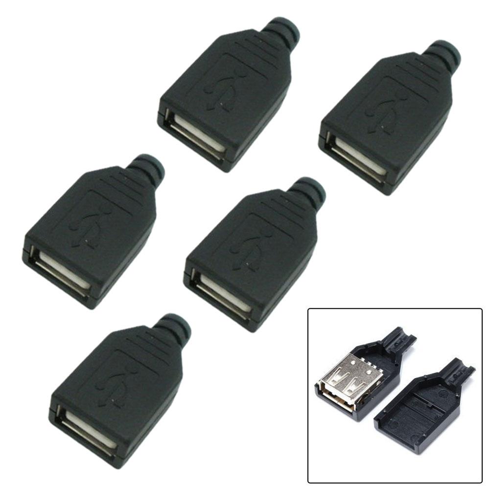 Power Charger USB Female Socket USB 2.0 5V Mobile Direct Insertion