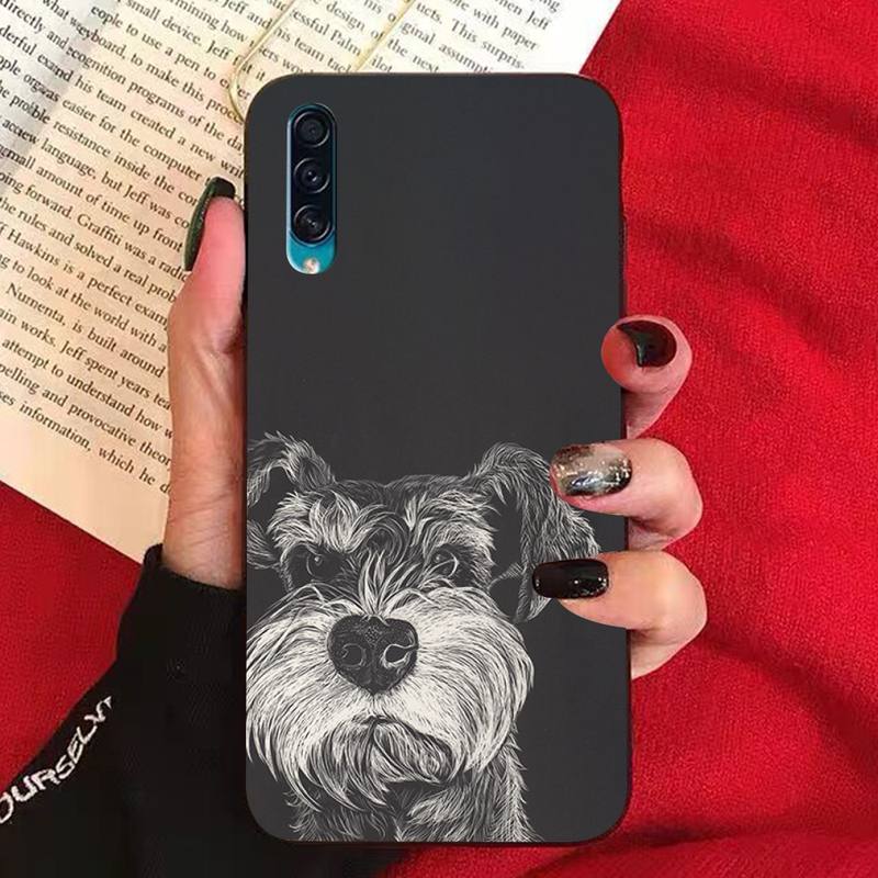 

Yinuoda Lovely Dogs Schnauzer Design Phone Case for Samsung A51 01 50 71 21S 70 31 40 30 10 20 S E 11 91 A7 A8 2018 A50 A30S A50S