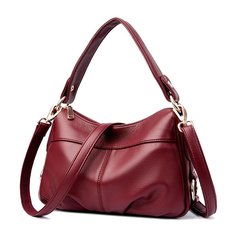 Bag Women's Bag 2025 New European and American Fashion Casual Soft Face Mother Bag Shoulder Small Bag Middle-aged Women's Messenger Bag