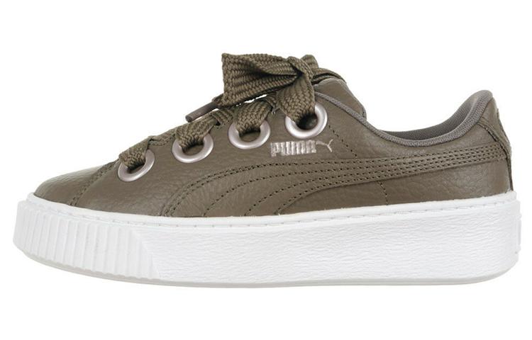 PUMA Платформа Kiss Повседневные Board Shoes Зеленые Женские 366460-01 38.5