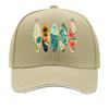 Tropical Surfboard Paradise Sunset C Sandwich Baseball Cap Sun Cap Outdoor Workouts Hat