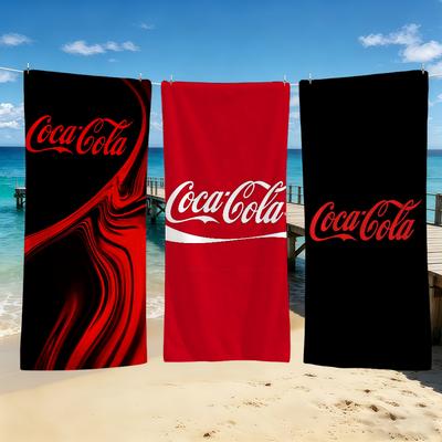 C-Coca-Cola-ES Serviette Mode Logo Pour Camping Extérieur Serviette de Plage Super Absorbante Séchage Rapide Serviette d'Été