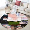 Peter Griffin Pattern Round rug,Carpet Rug for Living Room Bedroom Playroom ,Non-slip Floor Mat,Holiday Gifts and Birthday Gifts.