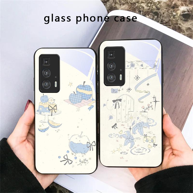 Fresh and healing breeze For Motorola Moto Edge 20 Lite 30 Pro 40 Neo 50 Ultra G45 G54 G55 G75 G84 G85 GPlay 23 Glass Phone Case