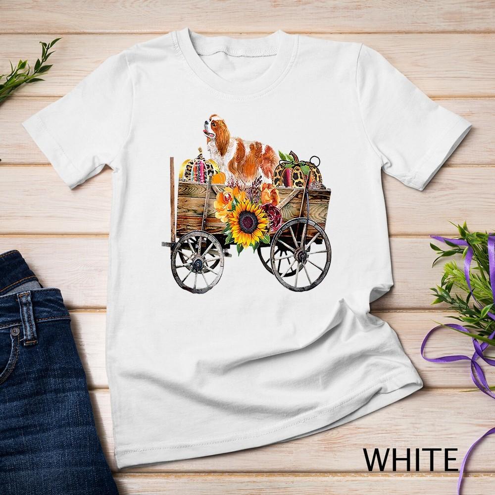 

Womens Cocker Spaniel Clothing - Spaniel Dog in Country Wagon Unisex T-shirt L