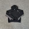 Mens Hip Hop Tracksuit Set Loose Fit Long Sleeve Hooded Top Shorts Streetwear Casual Outfit