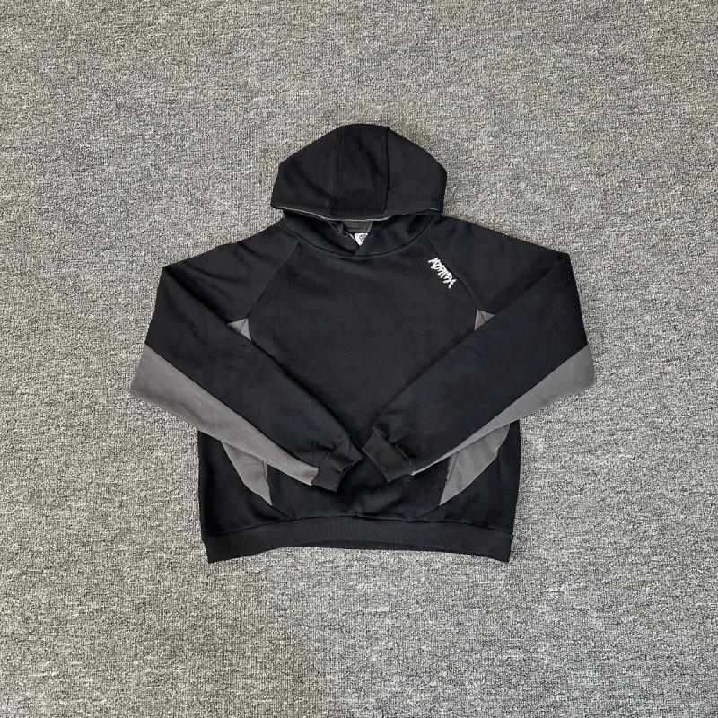 Mens Hip Hop Tracksuit Set Loose Fit Long Sleeve Hooded Top Shorts Streetwear Casual Outfit