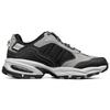 Skechers Vigor 3.0 Malla Cuero Sintético Cordones Duradero Transpirable Aumento de Altura Caña Baja Zapatos de Papá Zapatillas Hombre Gris Negro 237145-GYBK