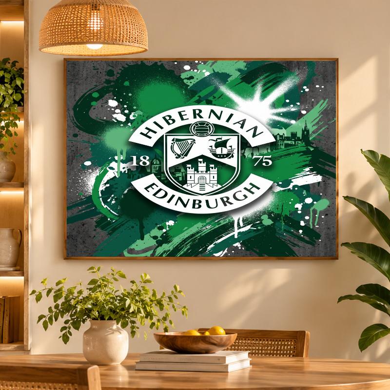 5D Diamond Painting Hibernian FC DIY Full Drill Diamond Art Kit Home Decoration