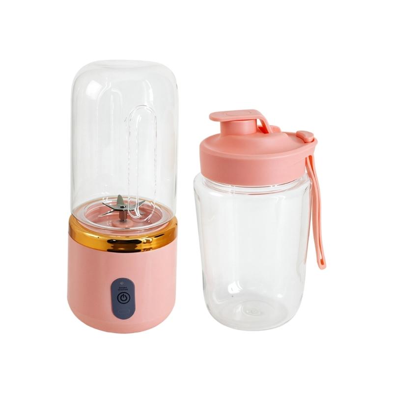 Personal Smoothie Cup Maker Set, Rechargeable Mixing Cup with Extra Drink Cup for Kitchen, Dorm, and Office Use