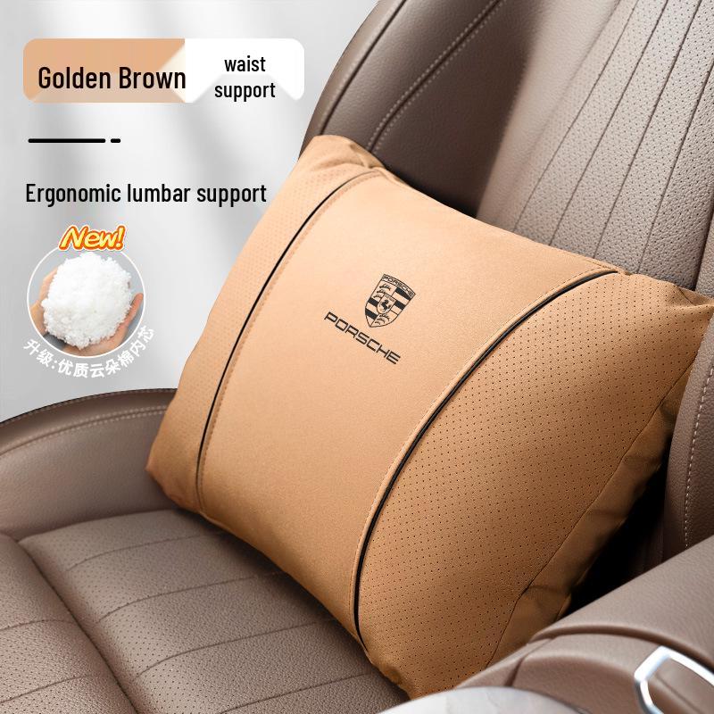 Porsche Kopfstützen- und Lendenwirbelstützkissen für Macan, Cayenne, Panamera, 718/911
