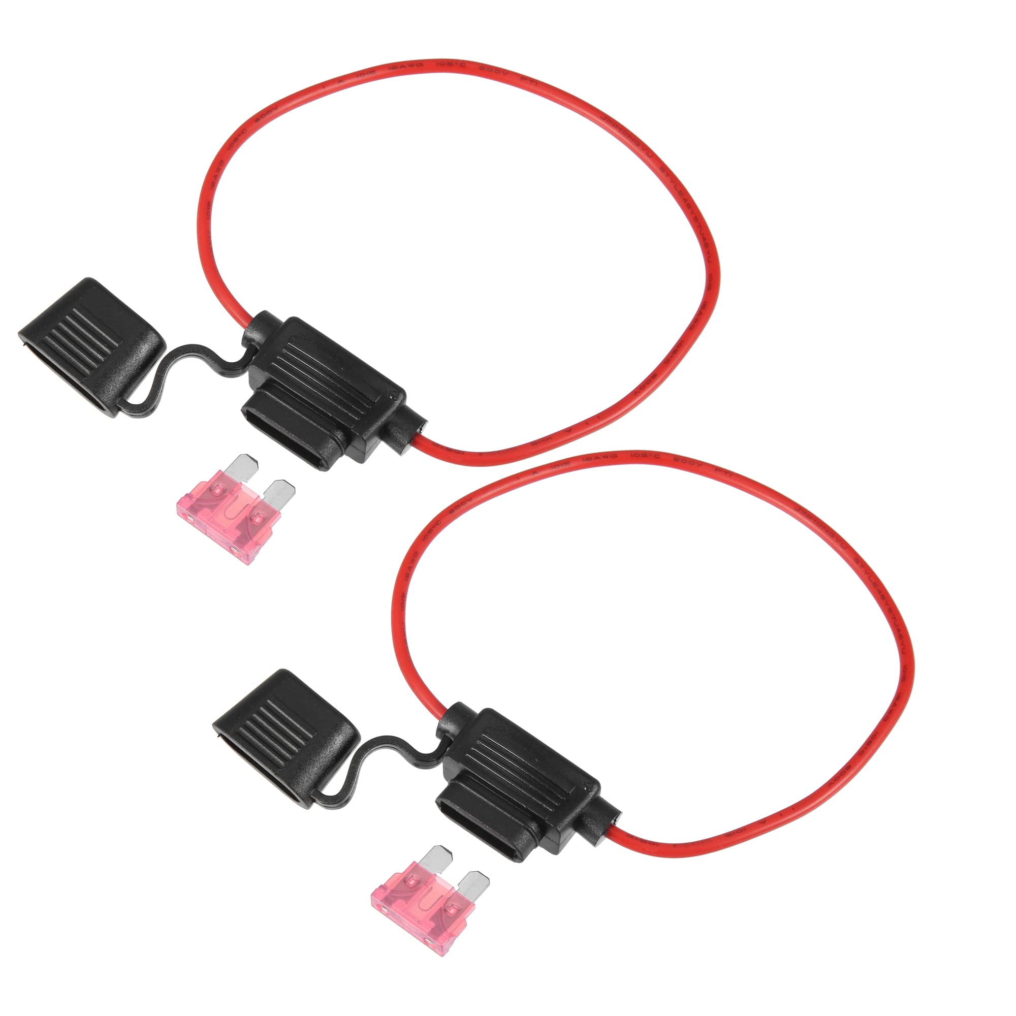 

uxcell Car Fuse Holder DC 32V 16 Gauge Inline ATC Style Inline Fuse 40A