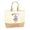 Tote Bag - PLANETEE - Eva Bas Les Pattes Unicorn - Reusable Jute - Unicorn Pattern Printed In France - Strong Handles