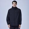 Otafuku Gloves Zip-Up Hoodie [Wide Silhouette, Water-Repellent, with Smartphone Pocket] FB-231 Black, Size M