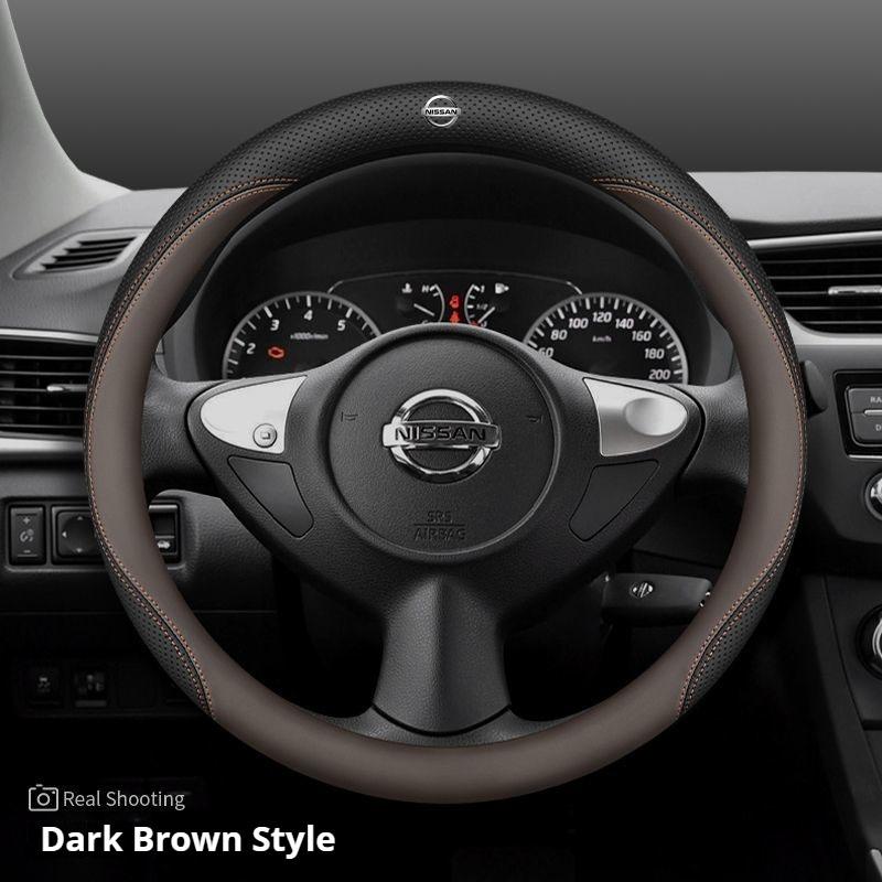 CCMLIC1 Leather Car Steering Wheel Cover for Nissan Pulsar Murano Rogue Versa Cube Juke Qashqai Leaf MAXIMA Pathfinder Micra X-Trail