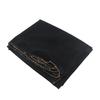 Lightweight Chiffon Scarf With Gold Chain Trim Womens Head Wrap One-Sided Solid Color