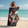 Resident Evil game, Umbrella Corporation, soft beach towel, outdoor camping vacation swimming beach towel, outdoor absorbent bath towel, Q10