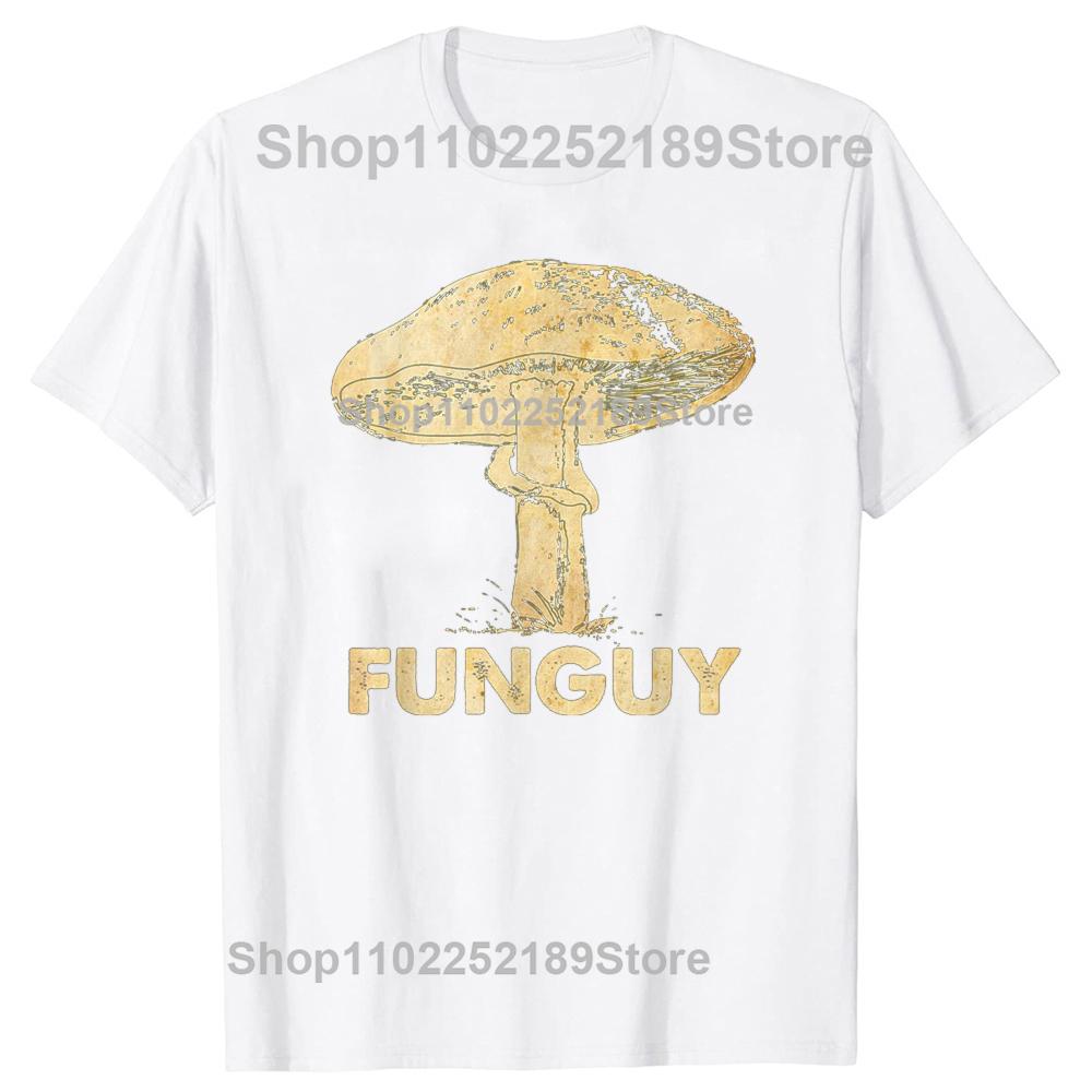 Funguy Zábavné Houby Houba Grafická Trička Tričko Pánské Dámské Módní Ležérní Oversized 100% Bavlna Tričko