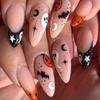 Wearable Nails Halloween Horror Cartoon Cute Almond French European And American Ins Style Fake Nails