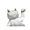 Natura Style Lucky Cat Object Stylish Scandinavian Ornament Interior (White Large)
