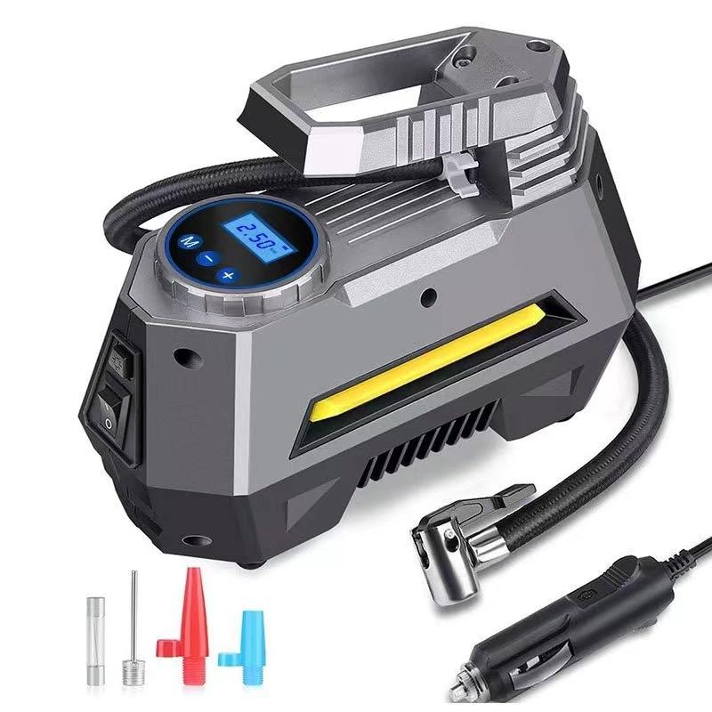 12V DC Portable Air Compressor Tire Inflator 150 PSI Car Tire Pump Digital Pressure Gauge Auto Shut Off Emergency Light for Car