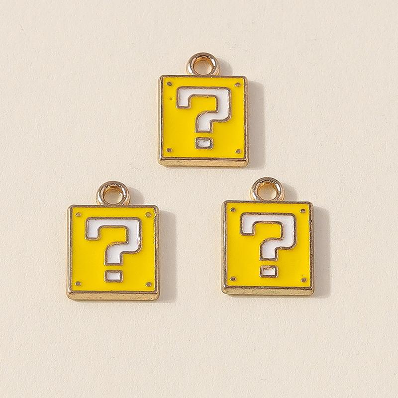 Duarte 20Pcs/Lot Cute Mini Colorful Enamel Question Mark Charms Pendants for Jewelry Making Necklaces Earrings DIY Crafts Supply