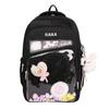 School bag new school bag female Korean version ins wind two-dimensional transparent bar pain bag multi-compartment middle and high school student