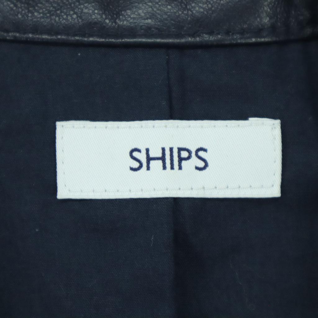 SHIPS Long sleeve Single riders jacket S black Men's Used