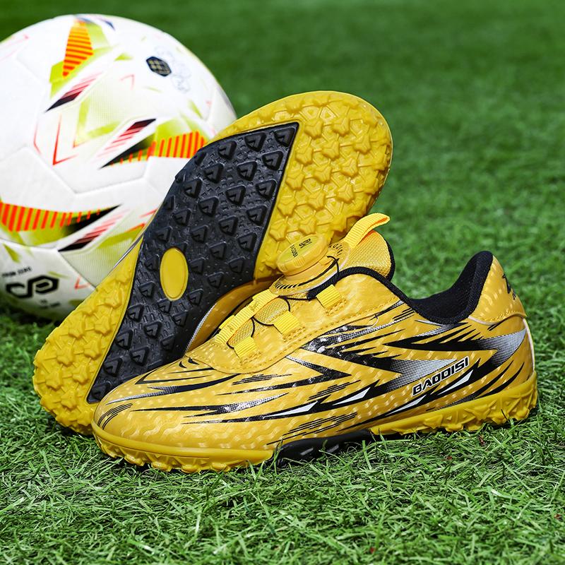 New Childrens Original Football Boots Tf Plush Comfort Athletic Anti-Skid Soccer Shoes Fashion Forward School Training Football Shoes For Kids