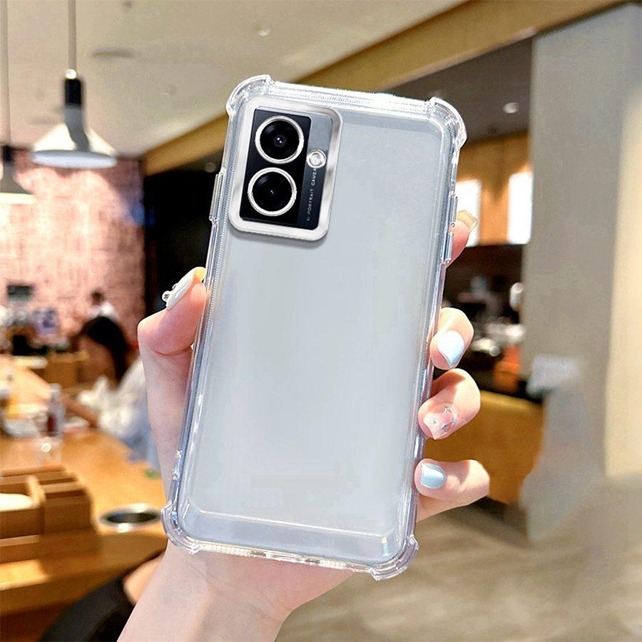 Airbag Shookproof Lens Case For Apple iPhone 16 15 14 Pro Max Plus Motorola Edge 50 60 Moto G82 G54 5G G84 G34 G75 Plating Silicone Back Clear Cover