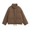 Korean stand-up collar short down jacket women's 2024 winter candy color thickened small white duck down bread jacket