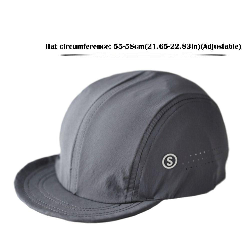 Solid Color Mesh Baseball Cap Adjustable Soft-brimmed Quick-drying Sunshade Cap Breathable Soft Top Outdoor Running Cap Unisex