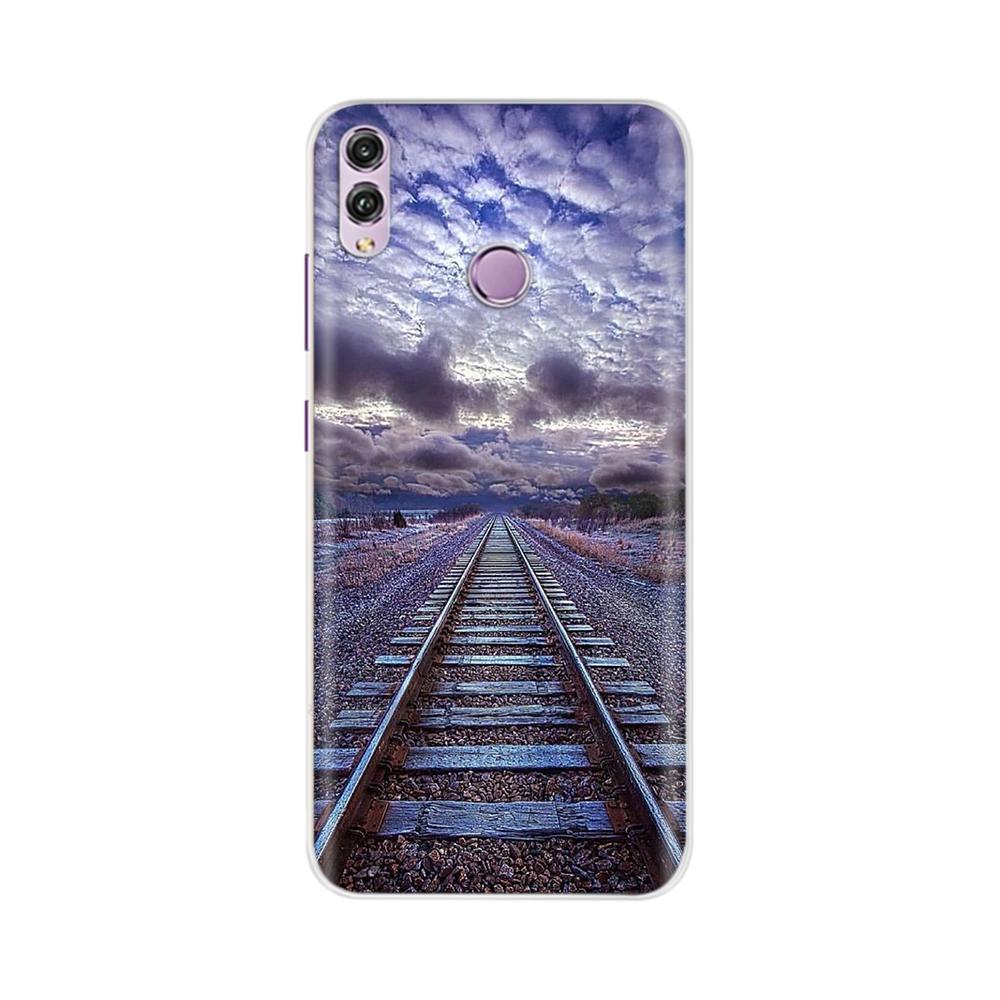 Für Honor 8X Hülle Mode Klare Bunte Weiche Handy-Rückabdeckung Für Huawei Honor 8X Silikon Funda Stoßfänger Schalen für Honor 8X