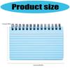 Twin-Wire Binding Notepads 50 Sheets Lined Pocket Notepads Wirebound Writing Pad Small Notebook for Writing 4.9x2.9Inch