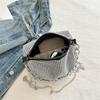 Chain Bag, Women's Single Shoulder Crossbody Bag, Large Capacity Casual Bag, Diamond Inlaid Bag