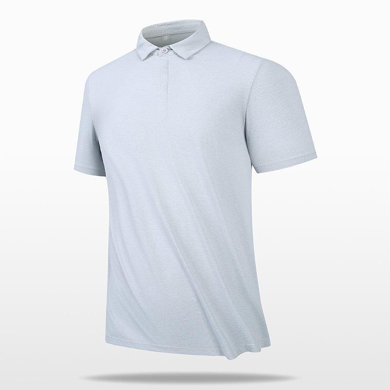 Men's Ice Silk Polo Shirt - Quick Dry, Short Sleeve, Frosted Mulberry Skin, High Quality Summer Wear