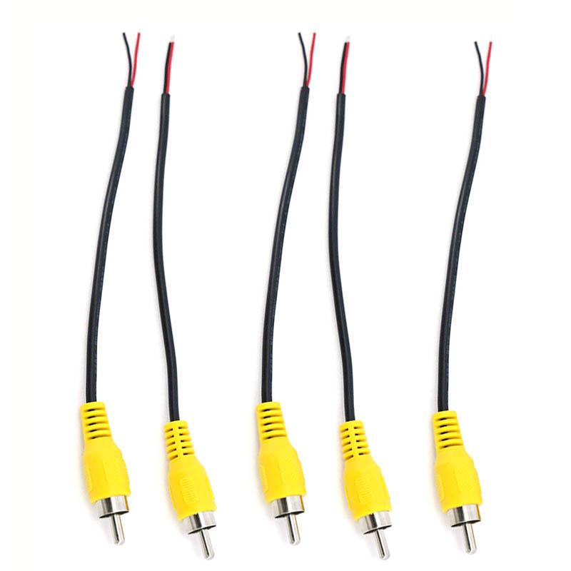 15cm Audio 2pin Rca Female or Male Audio Cable Extension Av Single Head Video Plug Stereo Extension Wire Tools Connector
