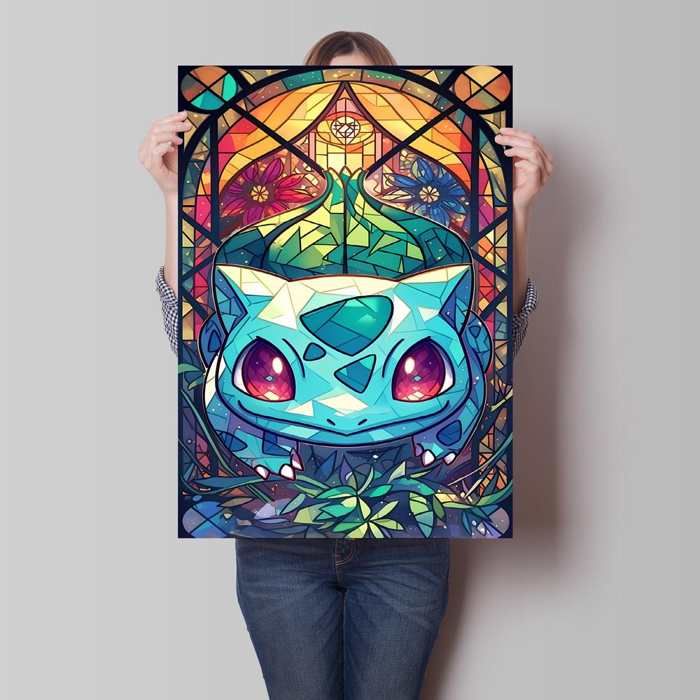 Modern and Stylish Pokemon Mew Decorative Paintings with Bright and Long Lasting Colors Adding A Touch of Brightness To Wall