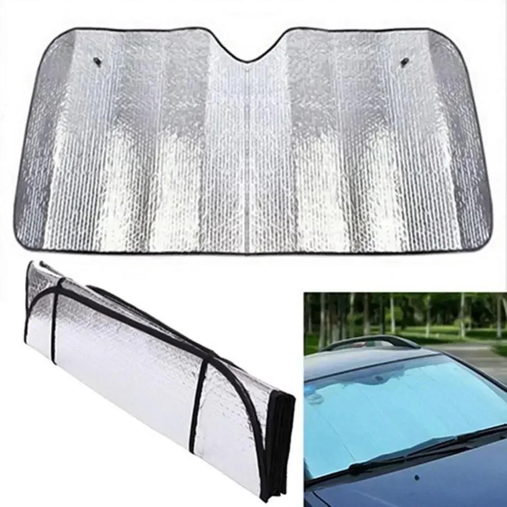 Universal Windshield Sunshades Foldable Car Front Window Sunshade Snow Ice Protection Cover Winter Summer Windshield Shield