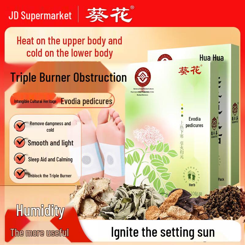 Evodia & Cinnamon Herbal Foot Patch