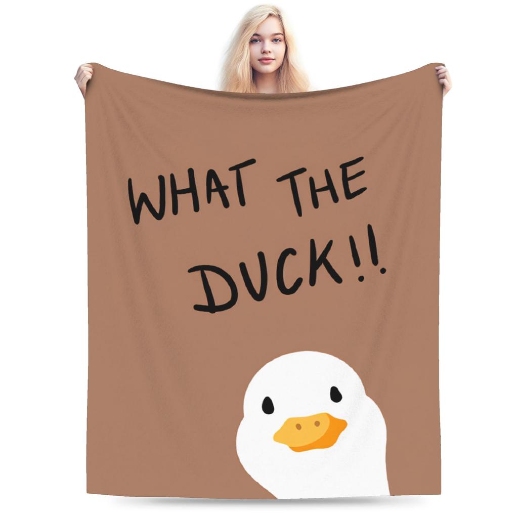 Cute Cartoon Duck Blanket Super Soft Fashion Plush Throw Blanket For Children Couch Bed Flannel Bedspread Bed Cover