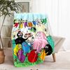 Barbapapa Theme Printed Blanket - Perfect for Couch, Bed, Travel & Outdoor Use | Machine Washable, Cozy & Durable.