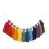 Cotton Tassel Garland Pastel Banner Addition To Nursery Room Girls Bedroom Accessories Easy Hanging