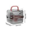 Small Animal Carrier Double-Layer Habitat Case Hamster Carrier With Water Bottles For Guinea Bunny Mice Dwarf Chinchillas
