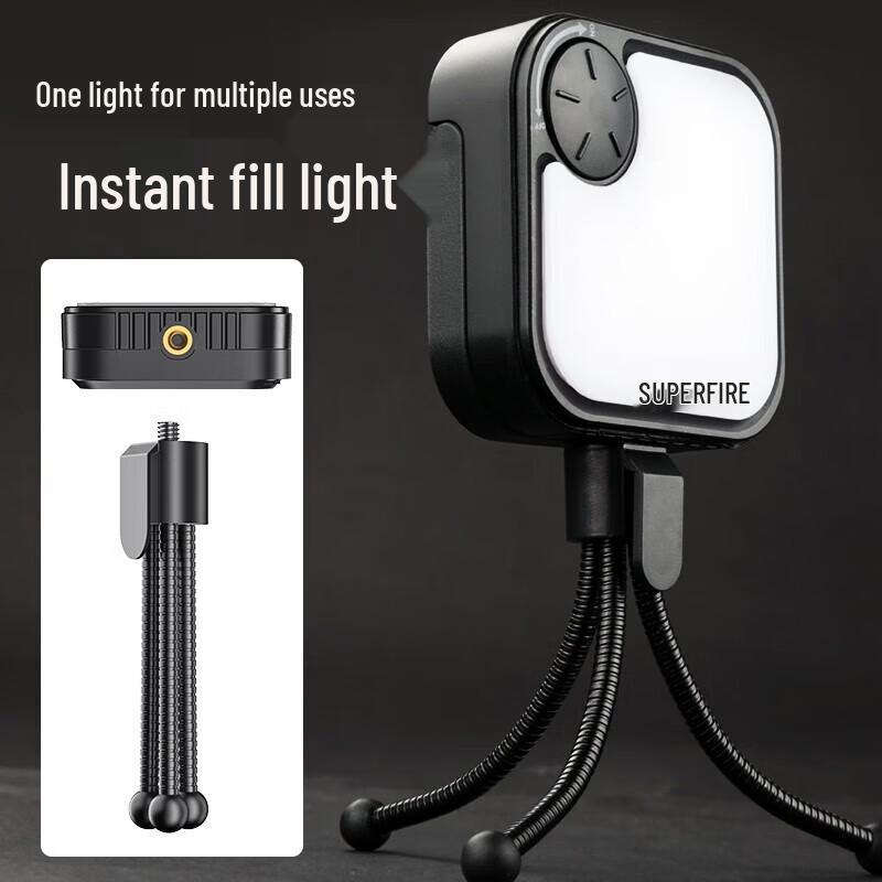 SupFire T50 Live Stream Phone Tripod Kit with Fill Light