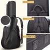 CAHAYA Acoustic Guitar Gig Bag with Neck Pillow 18mm Sponge Folk Guitar Bag Acoustic Guitar Guitar Case 5 Large Capacity Pockets Shoulder Bag High End