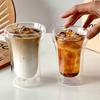 Heat-resistant Creative Coffee Cup Drinking  Juice Milk Teacup  Double-layer Heat-insulated Transparent High Borosilicate Glass