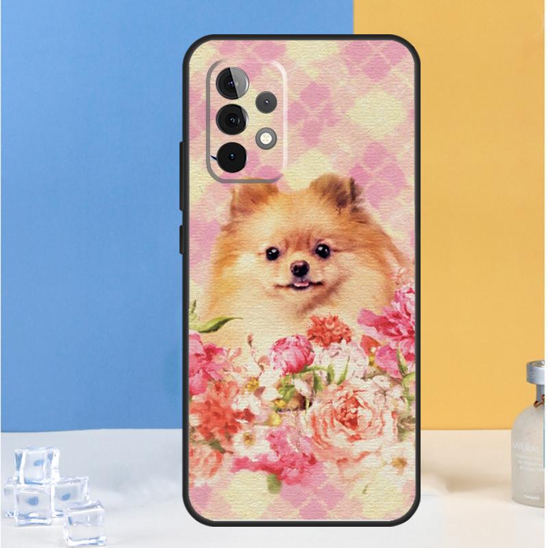 Cartoon Pomeranian Dog For Samsung Galaxy A13 A33 A53 A36 A26 A05 A06 A16 A54 A34 A14 A32 A52 A55 A35 A15 A56 Case