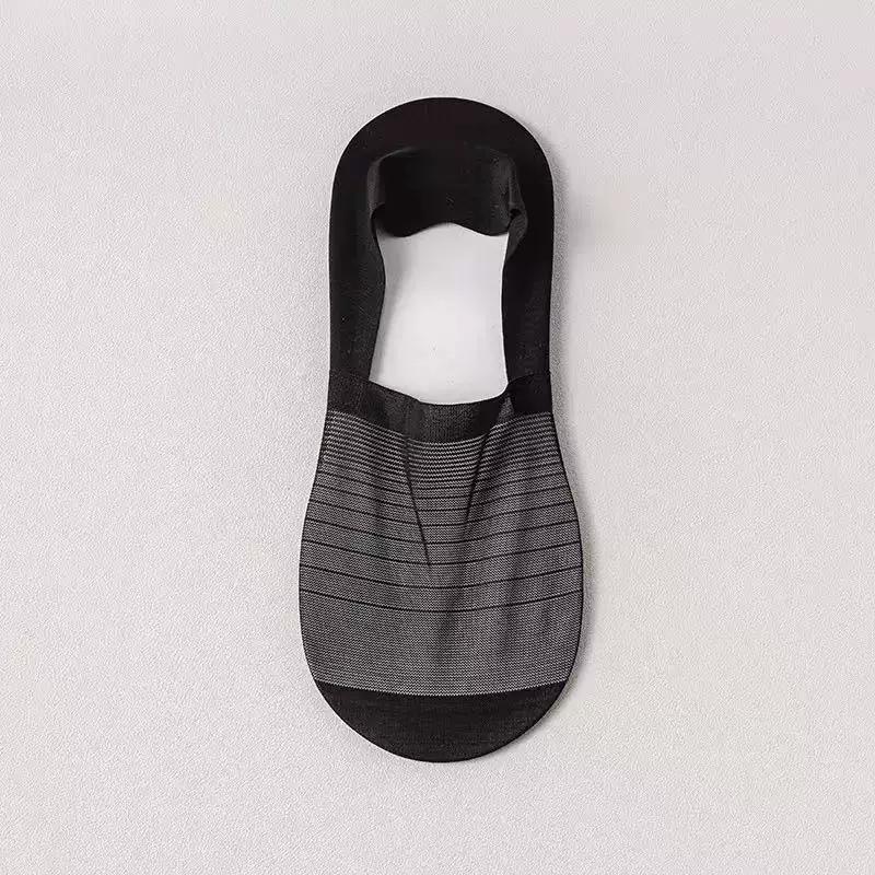 Summer Mesh Breathable Low Cut Socks Silicone Non-slip Invisible No Show Socks Casual Solid Color Ice Silk Sock
