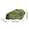 Artificial Rocks Decorative Faux Green Covered Stones Foam for Garden Floral Arrangements Indoor DIY